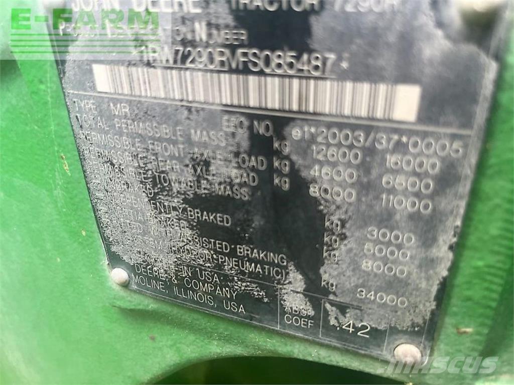 John Deere 7290r 拖拉机/农用车