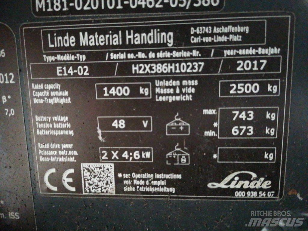 Linde E14-02 电动叉车