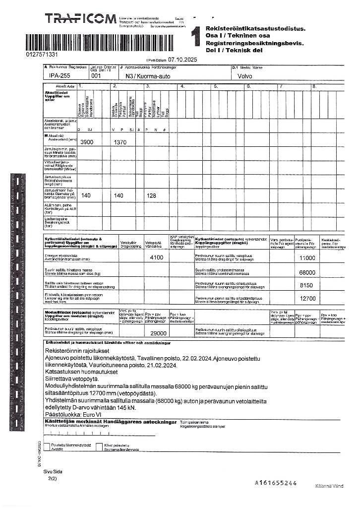 Volvo FH 460 LNG 牵引车