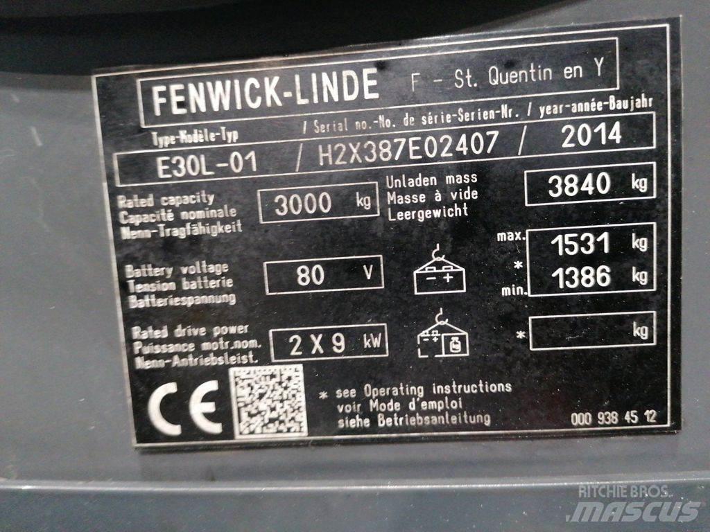 Linde E30L-01 电动叉车
