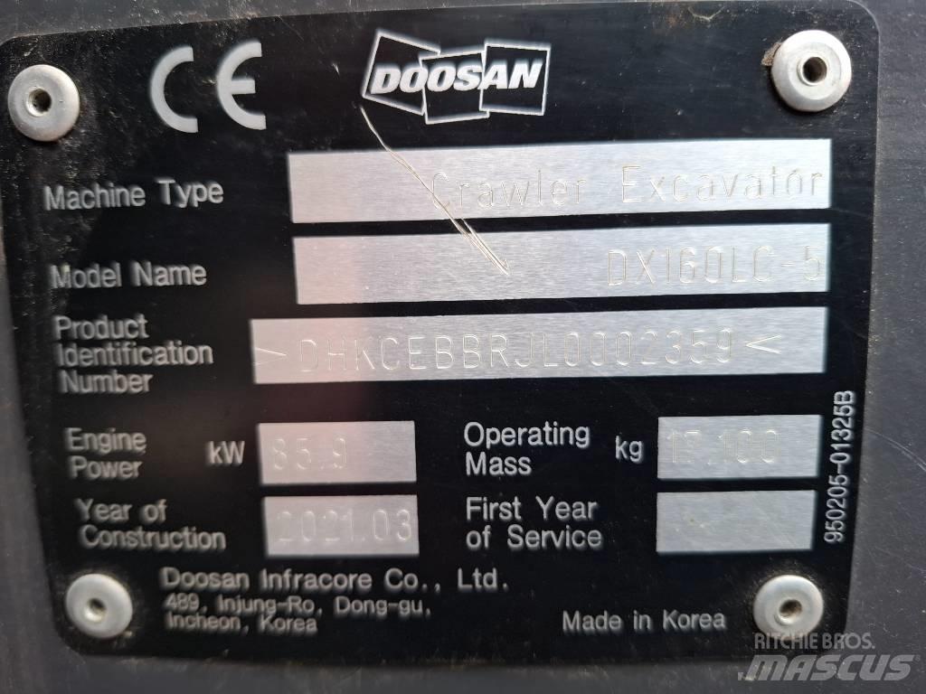 Doosan DX160LC-5 履带挖掘机