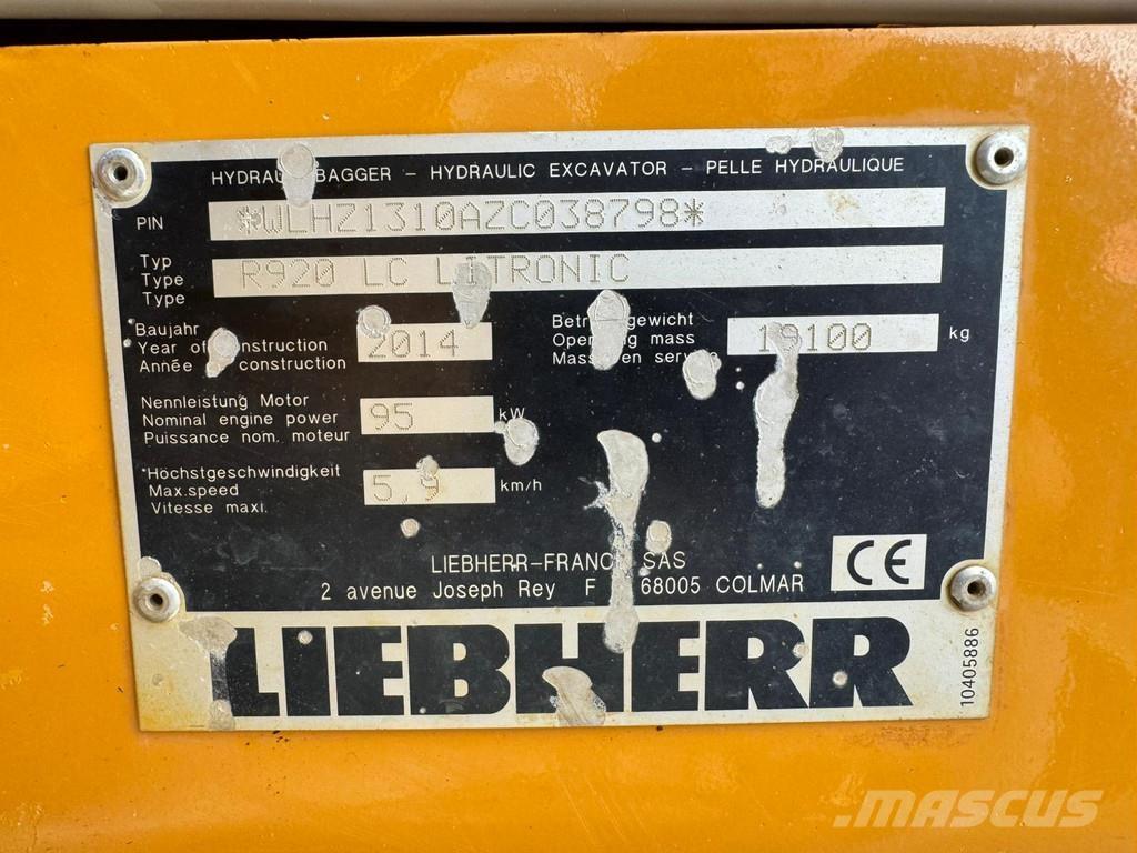 Liebherr R920LC 履带挖掘机