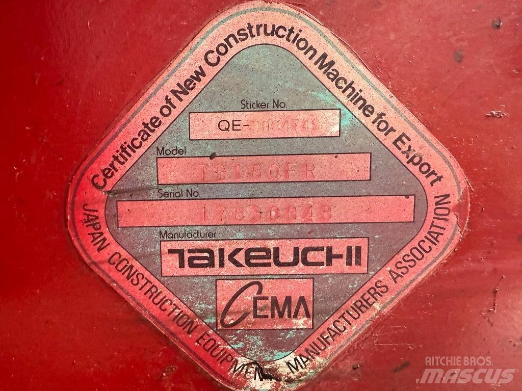 Takeuchi TB 180 FR 中型挖掘机