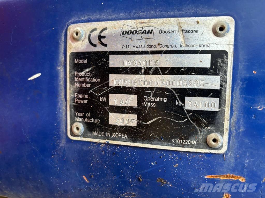 Doosan DX 340 LC 履带挖掘机