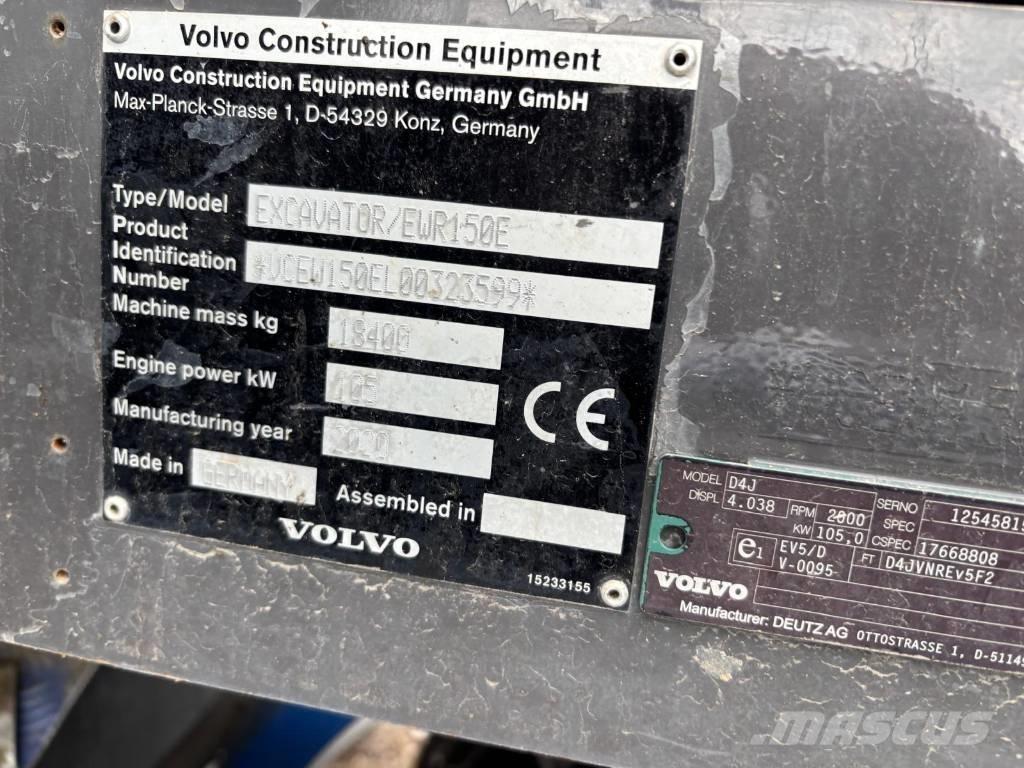 Volvo EWR 150 E 轮式挖掘机