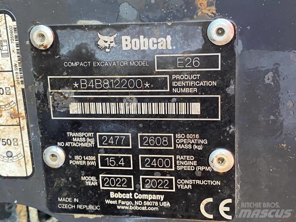 Bobcat E 26 小型挖掘机