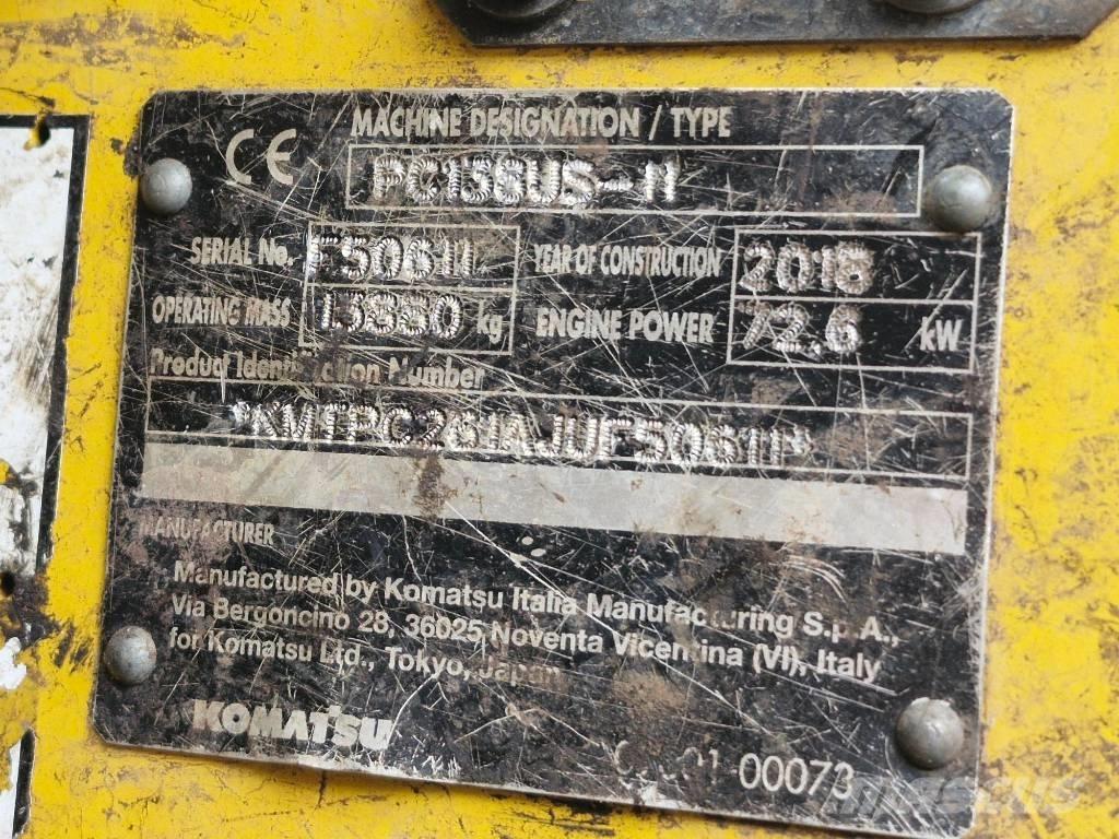 Komatsu PC 138 US-11 履带挖掘机