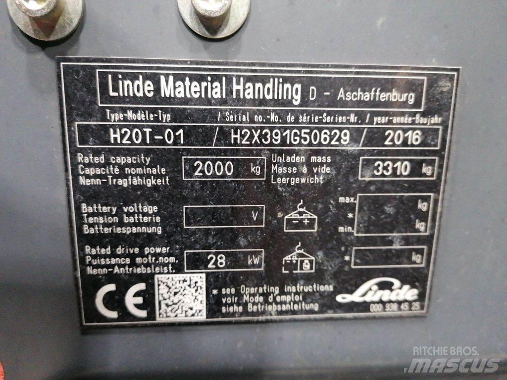 Linde H20T-01 天然气叉车