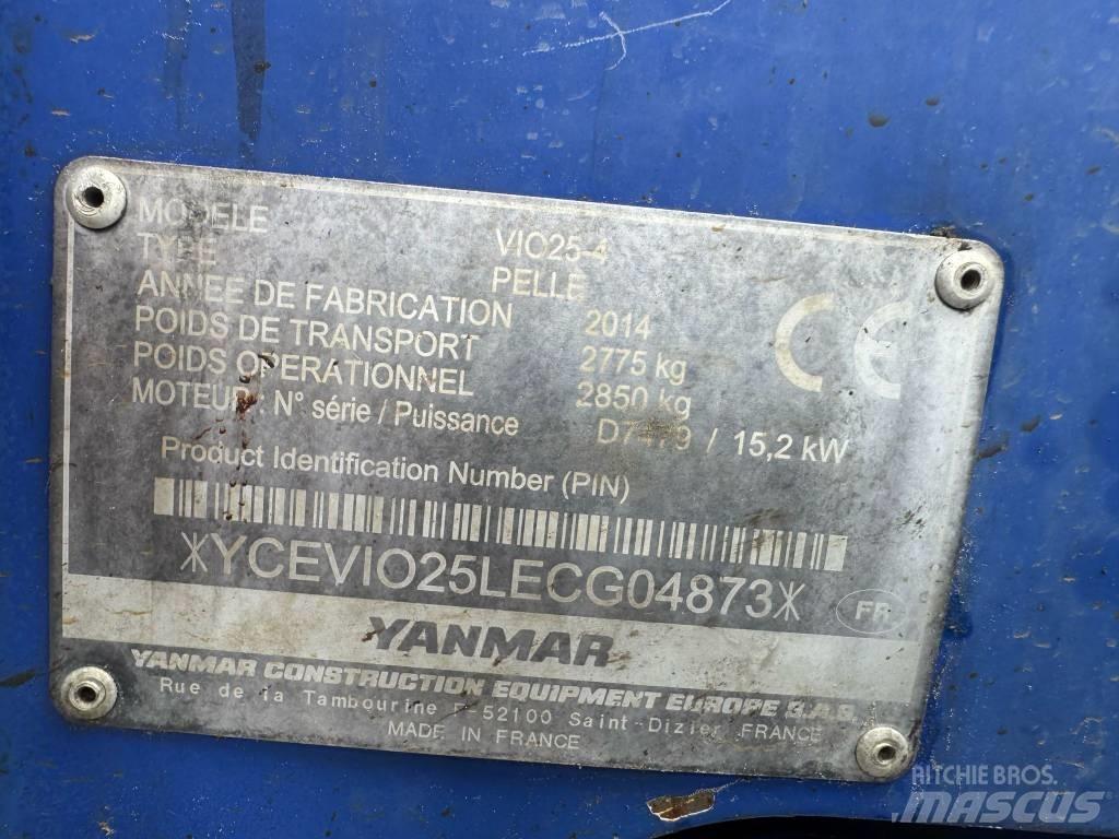 Yanmar Vio 25-4 小型挖掘机