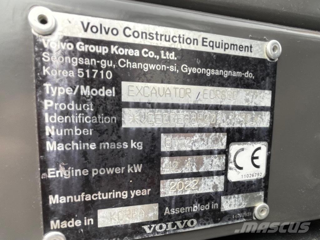 Volvo ECR88D 中型挖掘机