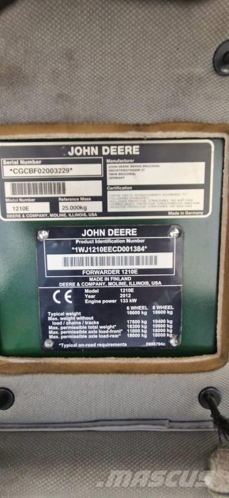 John Deere 1210 E 集运机