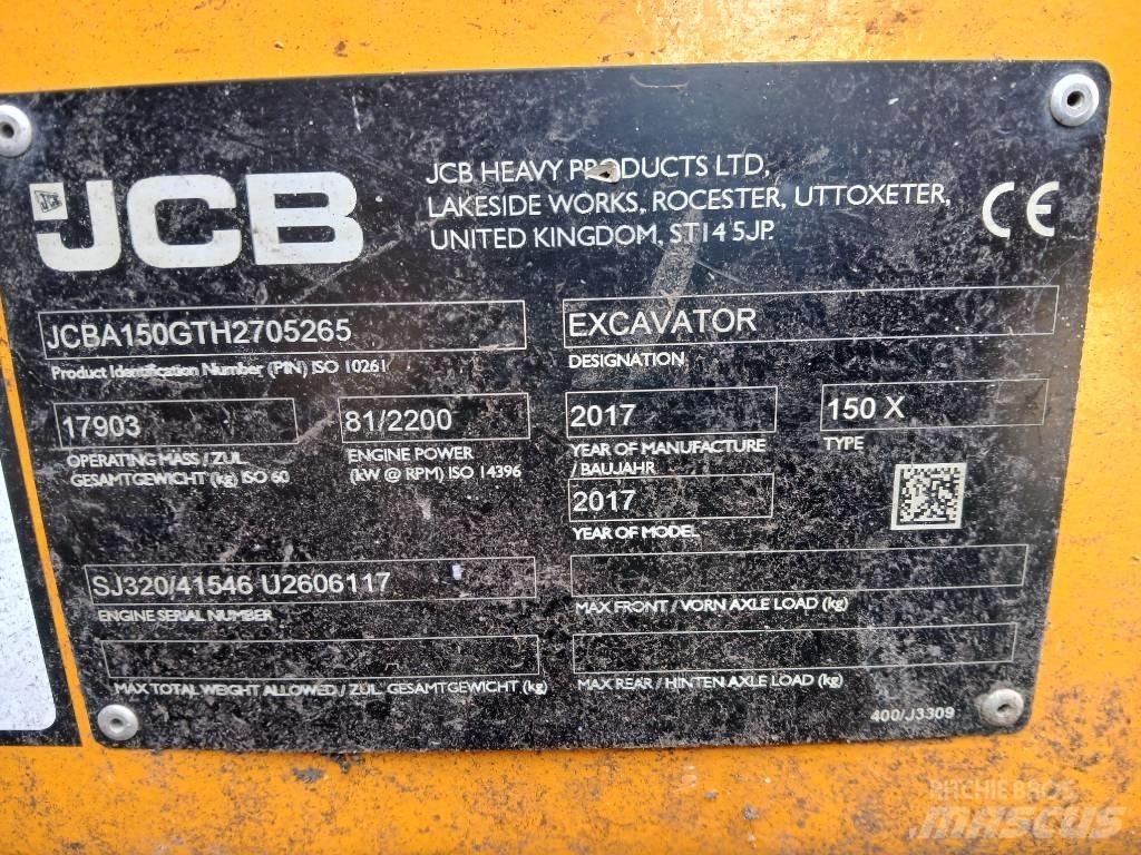 JCB 150X 履带挖掘机