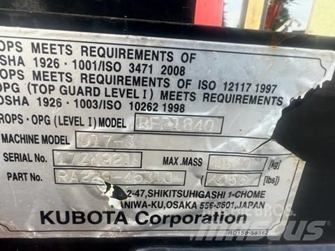 Kubota U 17-3 小型挖掘机