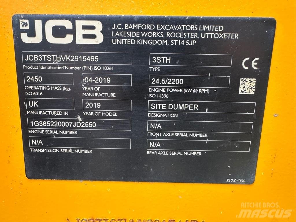 JCB 3STH SWIVEL 翻斗车\公路型自卸车