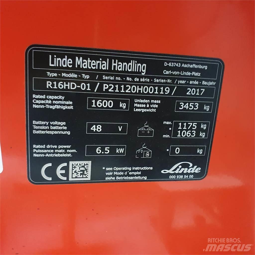 Linde R16HD 前移式叉车