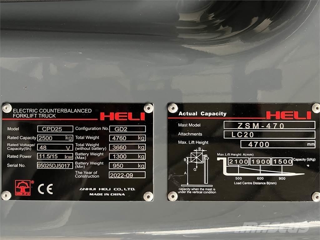 Heli CPD25 GD2 / NEU 电动叉车