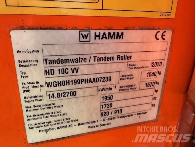  ''SÅLD'' Hamm HD 10 C 双轮压路机