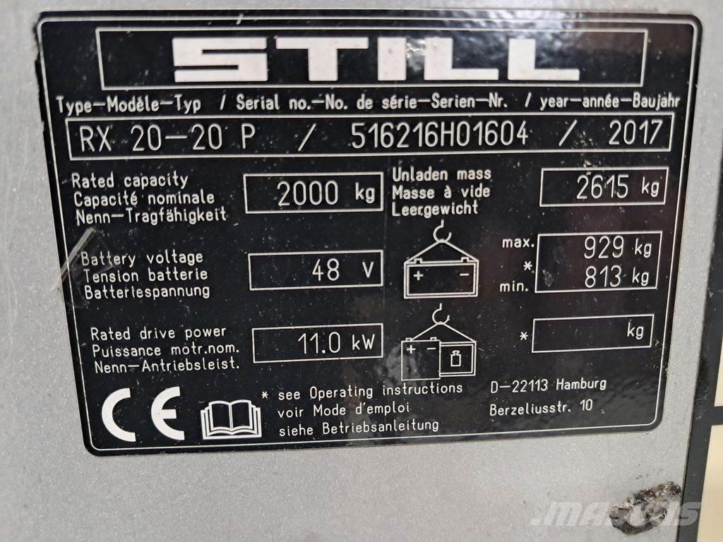 Still RX 20-20 P 电动叉车
