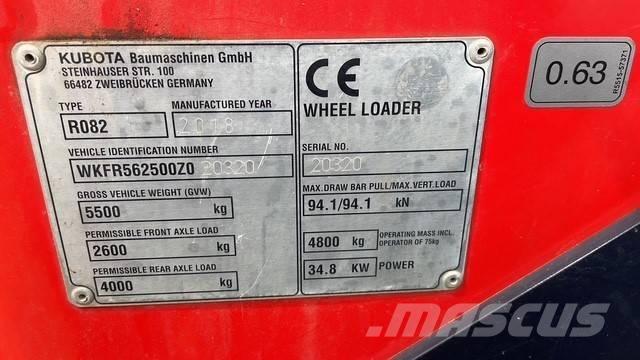 Kubota R082 轮式装载机