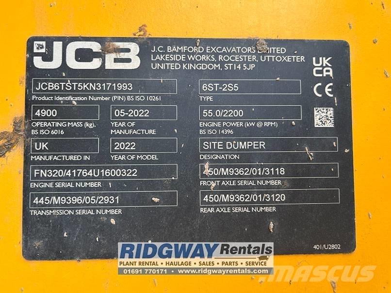 JCB 6 ST 翻斗车\公路型自卸车