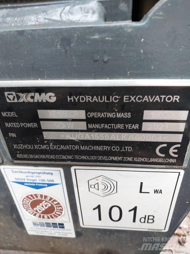 XCMG XE 155 ECR 履带挖掘机