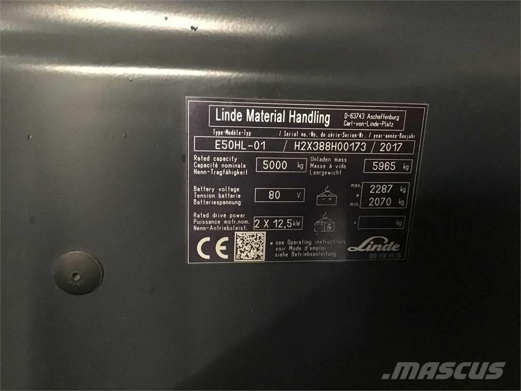 Linde E50HL 电动叉车