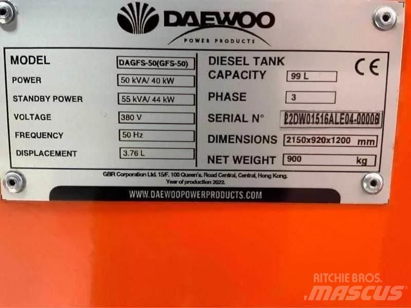 Daewoo DAGFS-50 柴油发电机