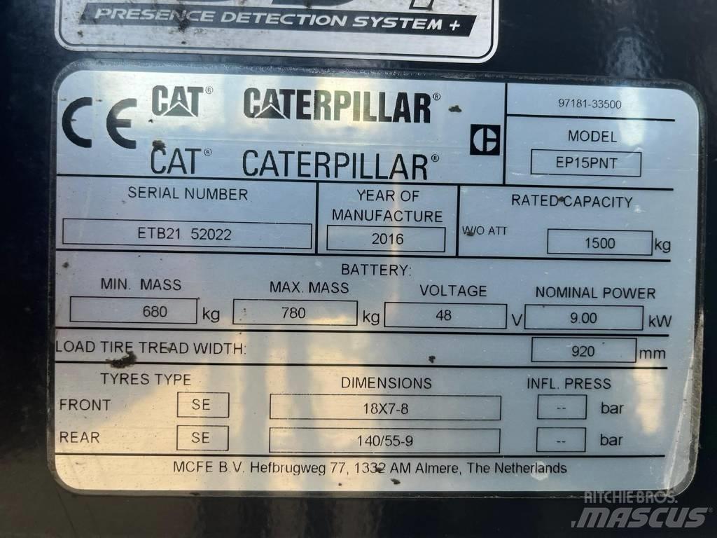 CAT EP15NT 电动叉车