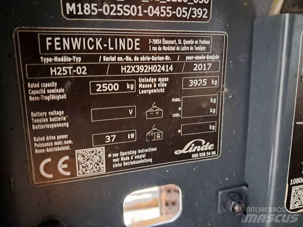 Linde H25T-02 天然气叉车