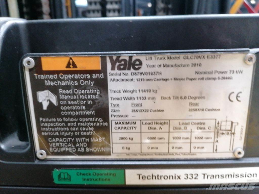 Yale VX70 天然气叉车
