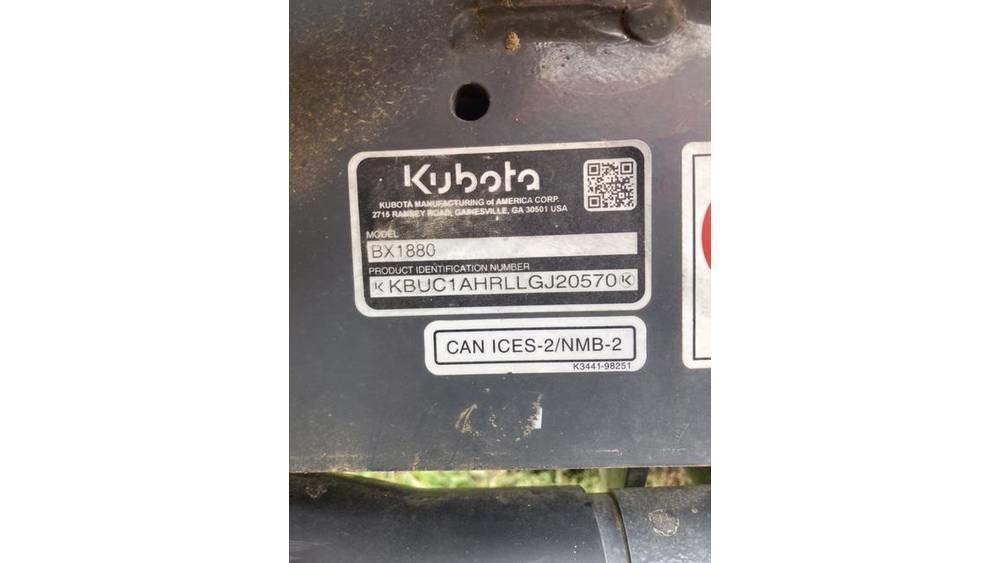 Kubota BX 1880 拖拉机/农用车