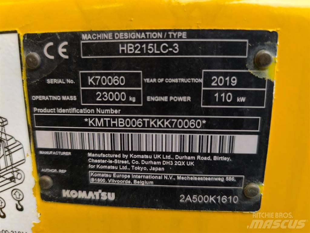 Komatsu HB 215 LC-3 履带挖掘机