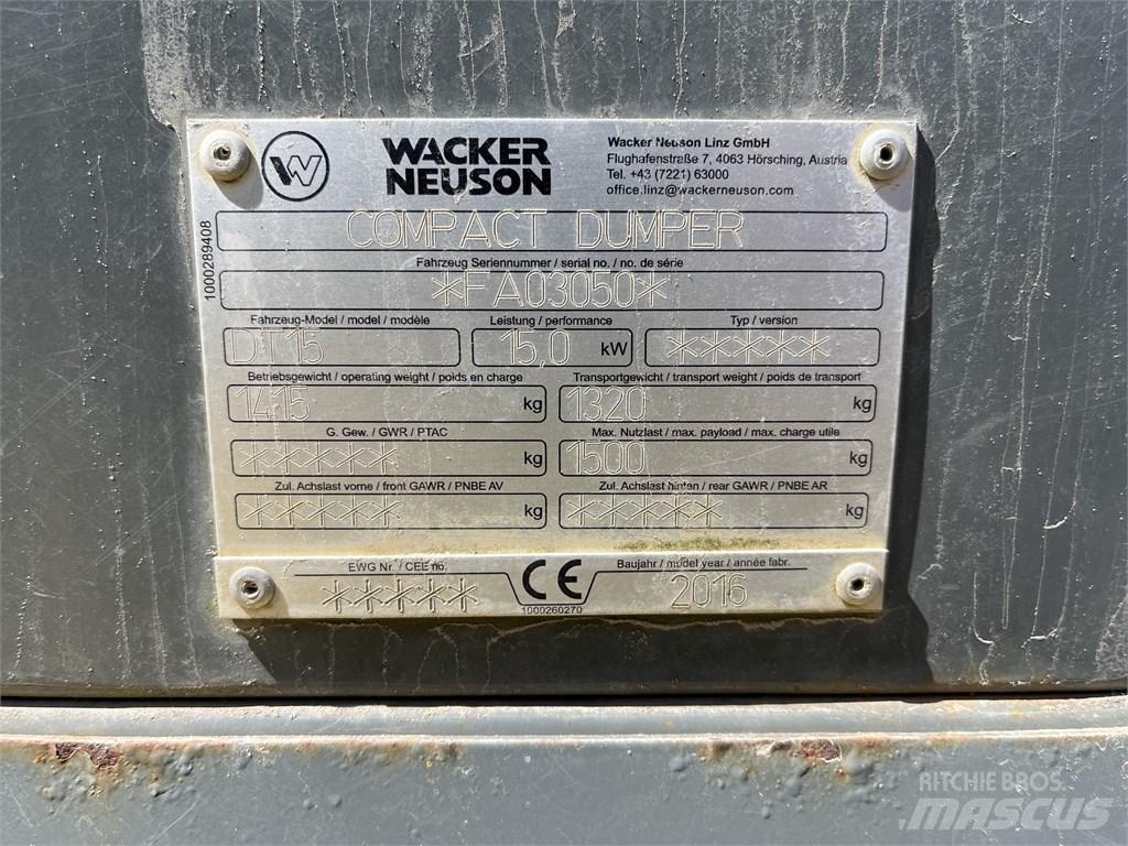 Wacker Neuson DT 15 翻斗车\公路型自卸车