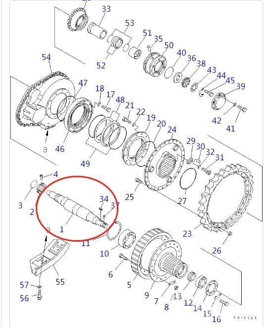 Komatsu D155 传动装置