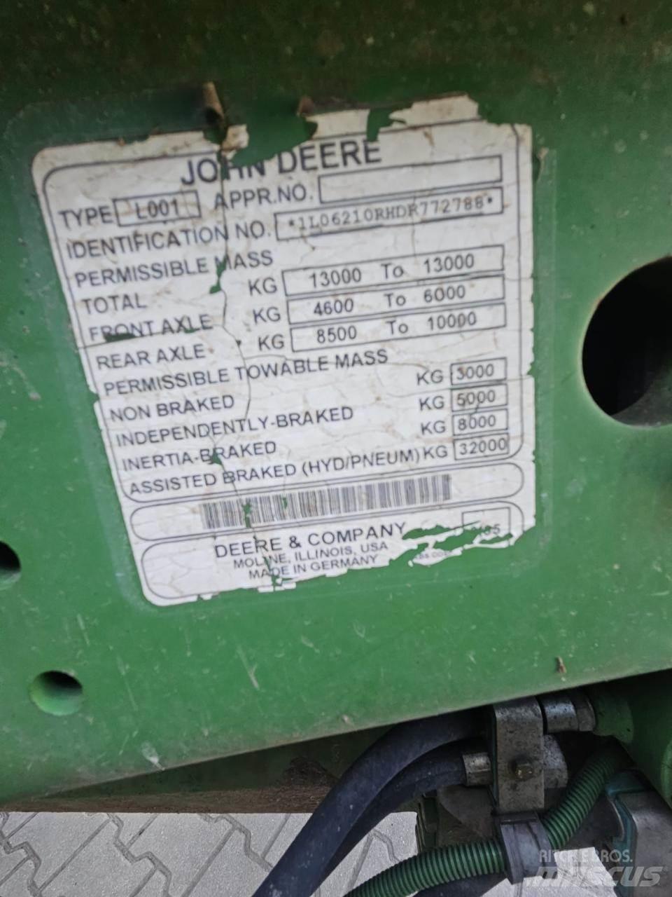 John Deere 6210R 拖拉机/农用车