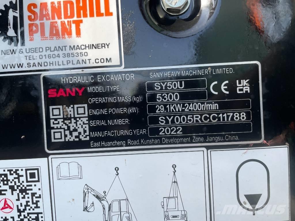 Sany SY 50 U 小型挖掘机