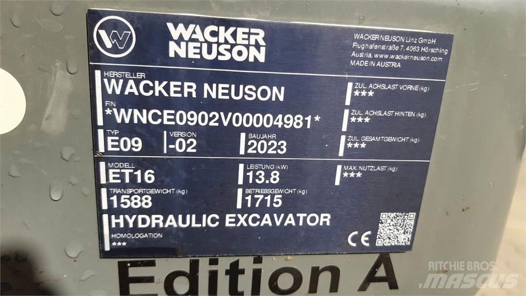 Wacker Neuson ET16 履带挖掘机