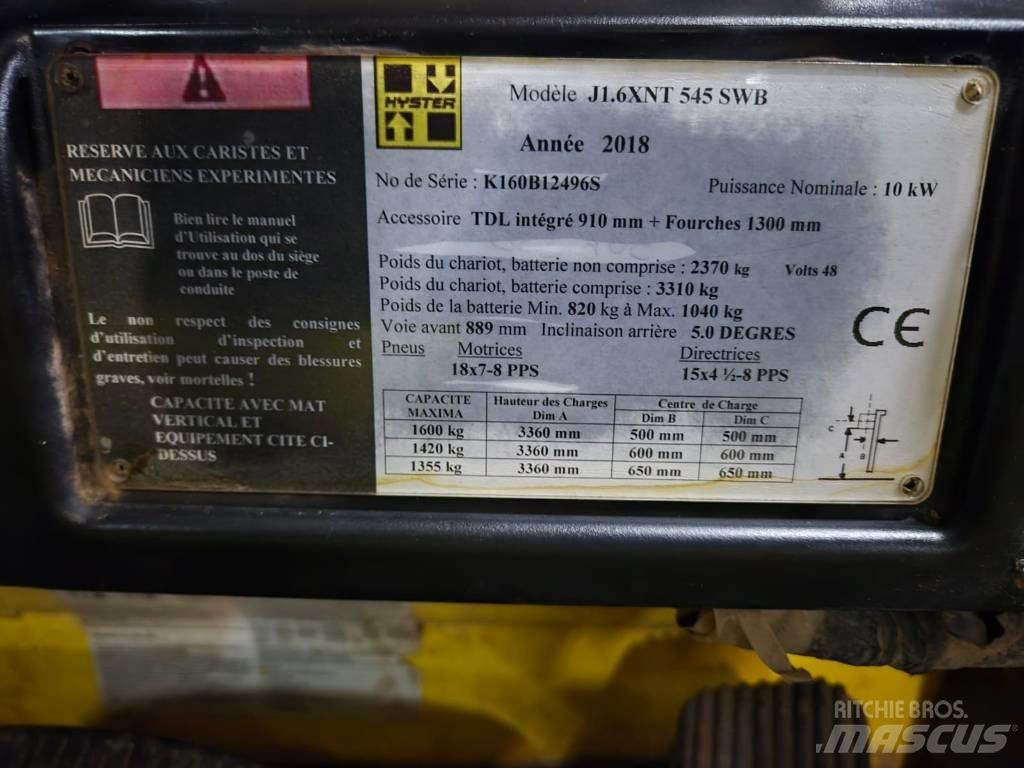 Hyster J 1.6 XNT 电动叉车