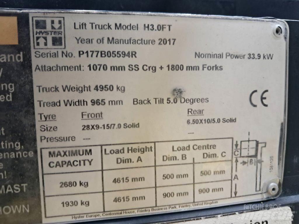 Hyster H3.0FT 电动叉车