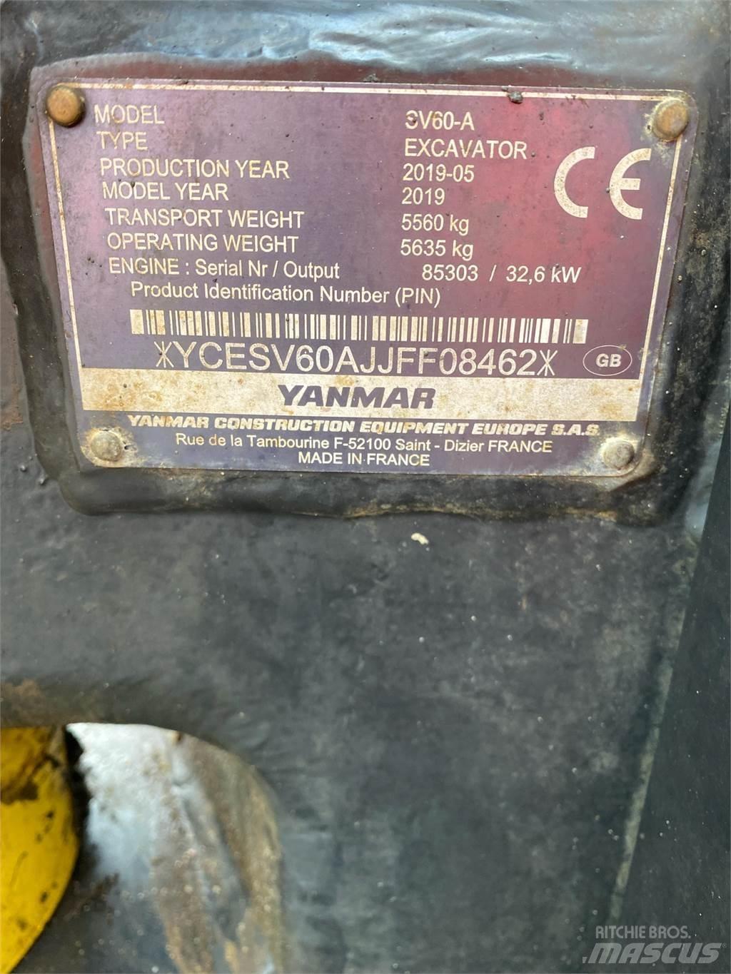 Yanmar SV60 小型挖掘机