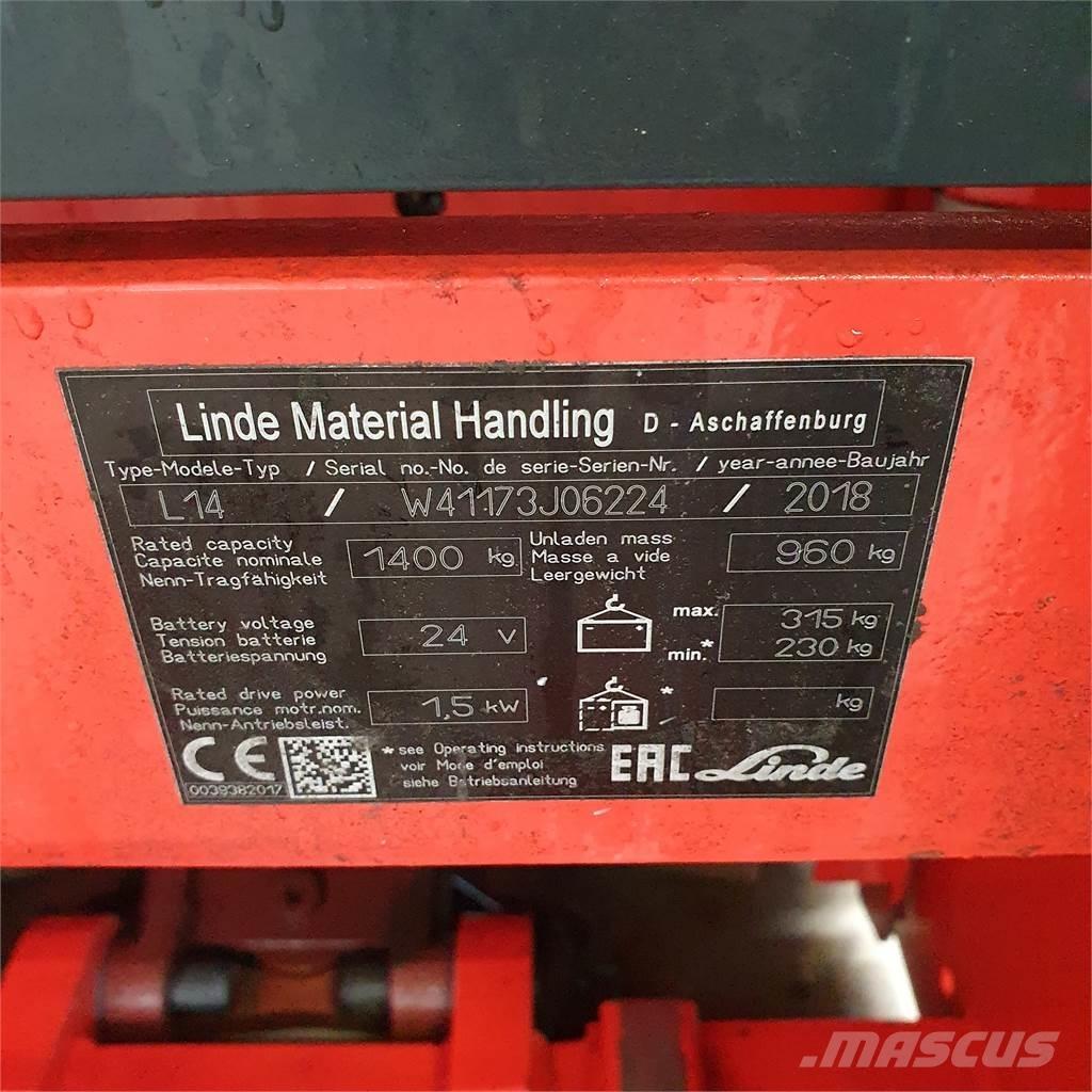 Linde L14i 手推堆垛车