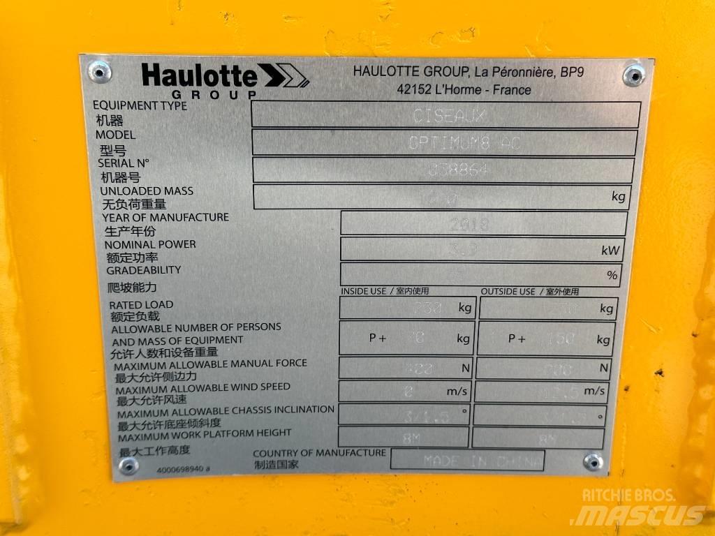 Haulotte OPTIMUM 8 剪叉式升降机