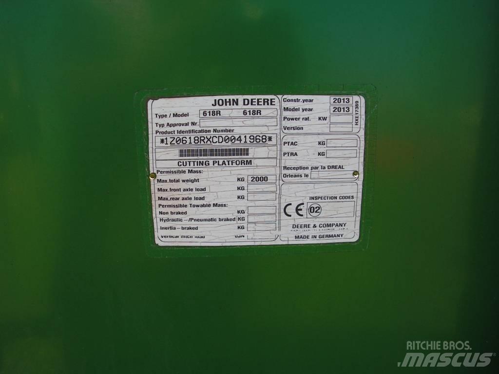 John Deere 618 R 联合收割机头