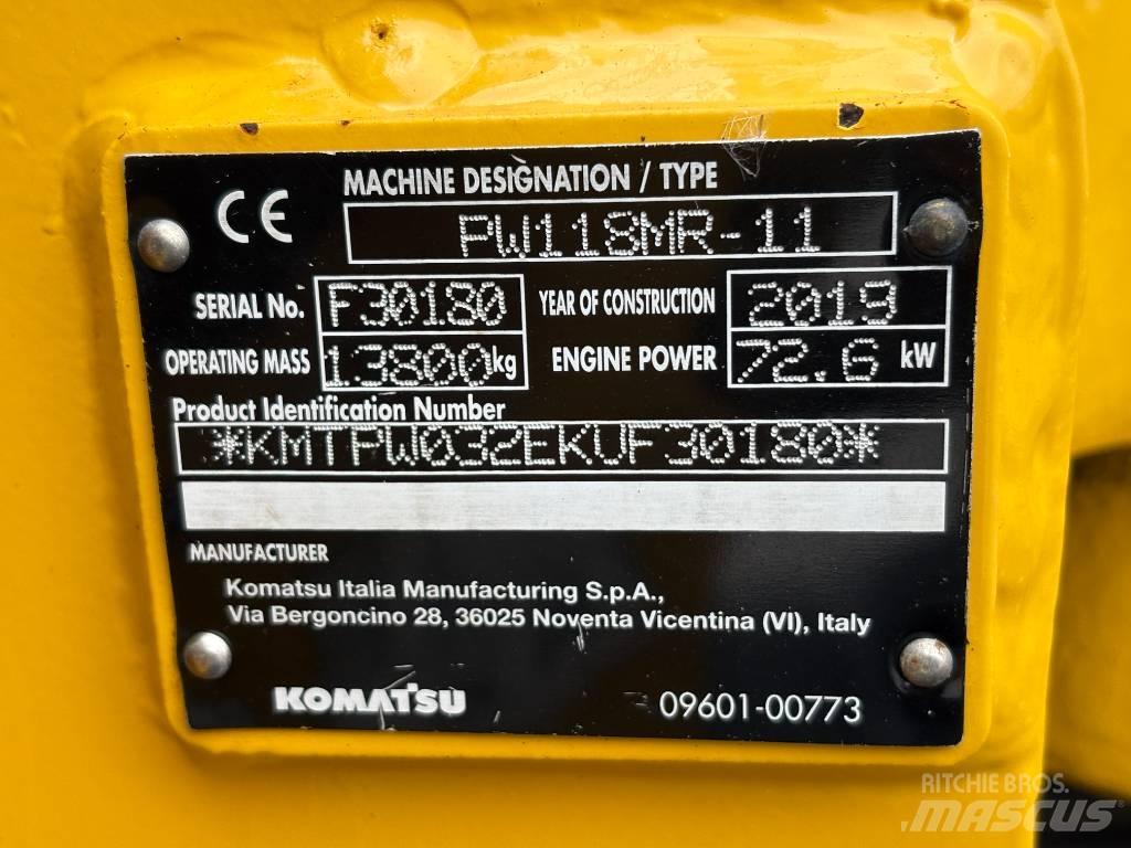 Komatsu PW118-11 轮式挖掘机