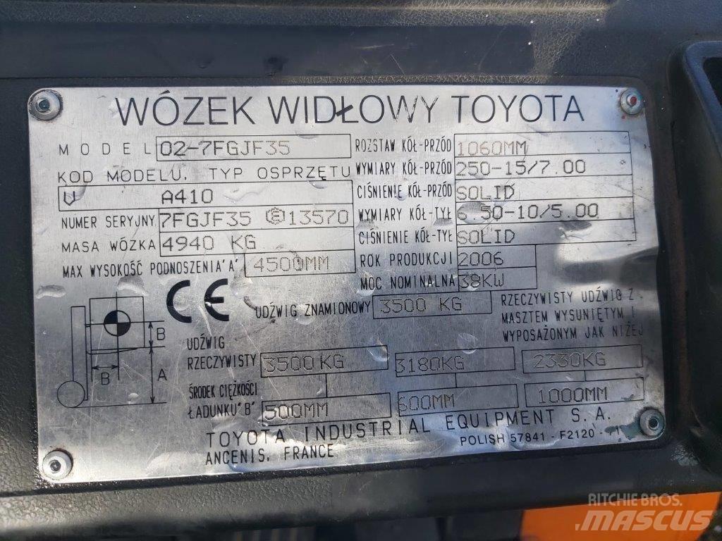 Toyota 7FG35 天然气叉车