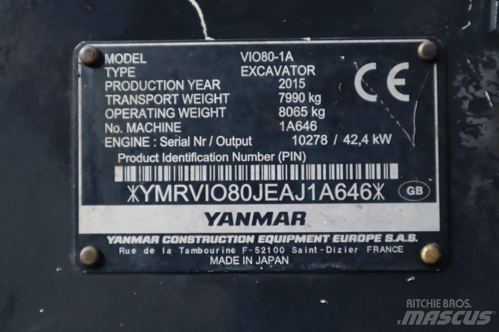 Yanmar VIO80-1A 中型挖掘机