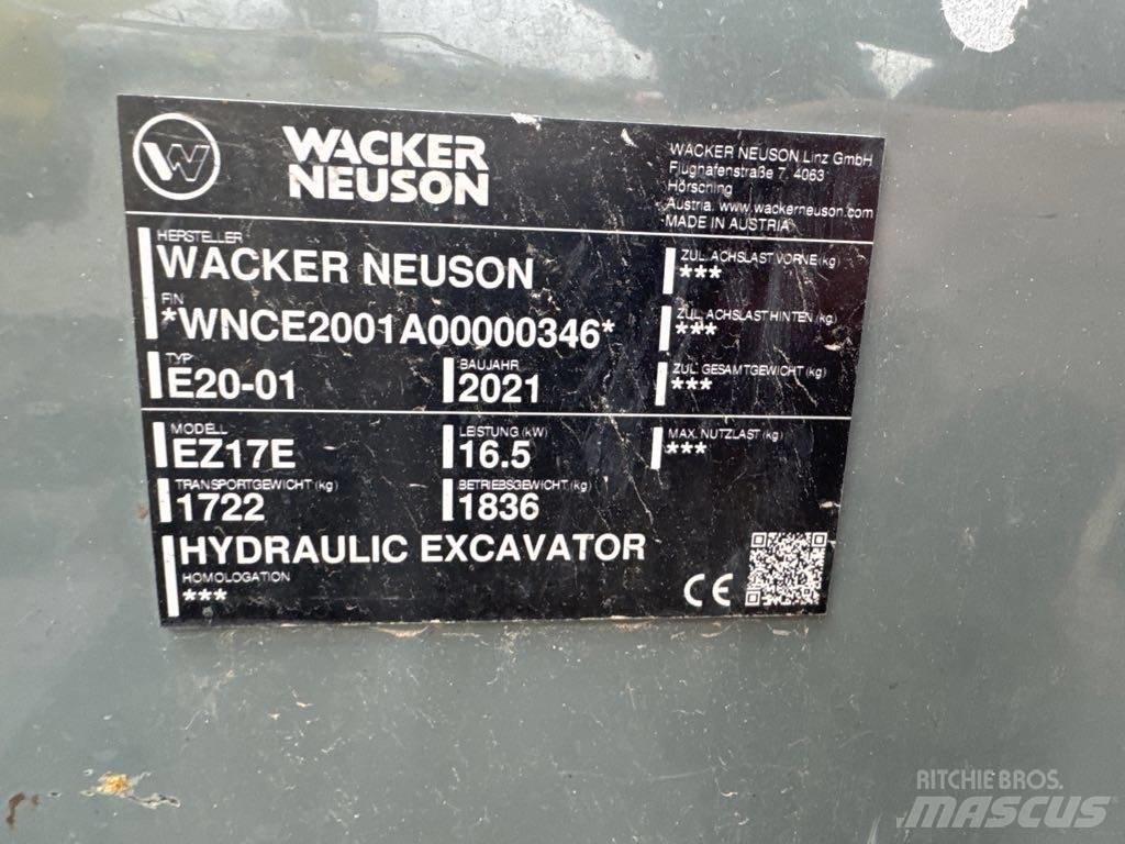 Wacker Neuson EZ17e 履带挖掘机