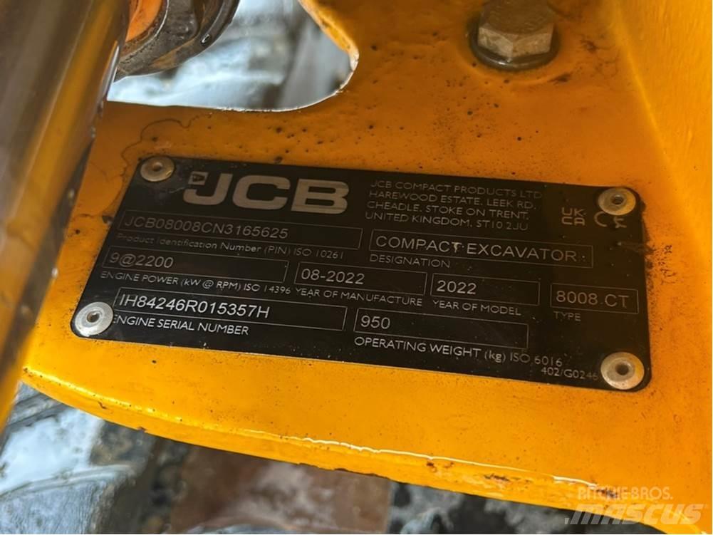 JCB MICRO 8008 小型挖掘机