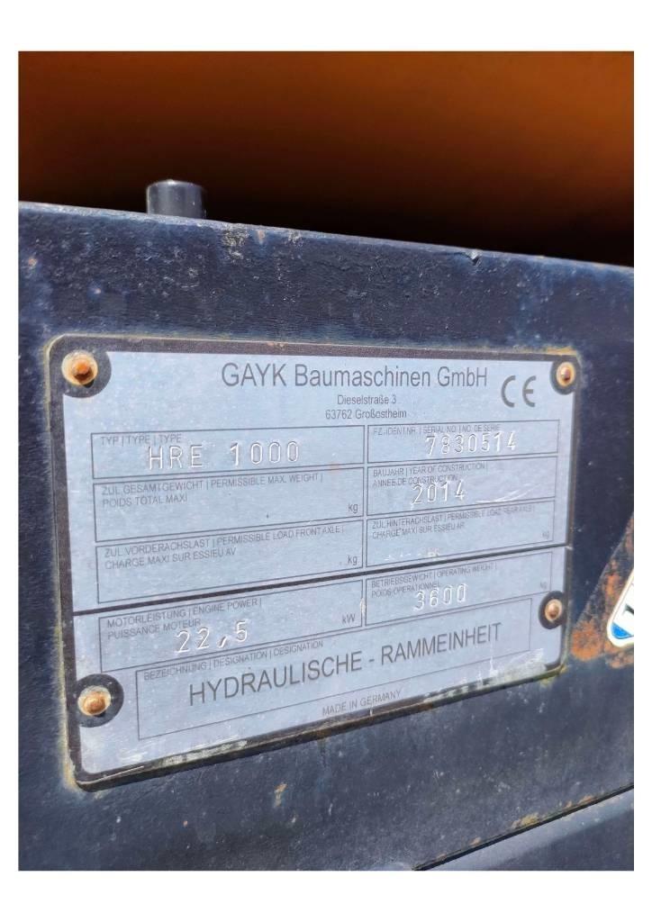  GAYK HRE1000 打桩机