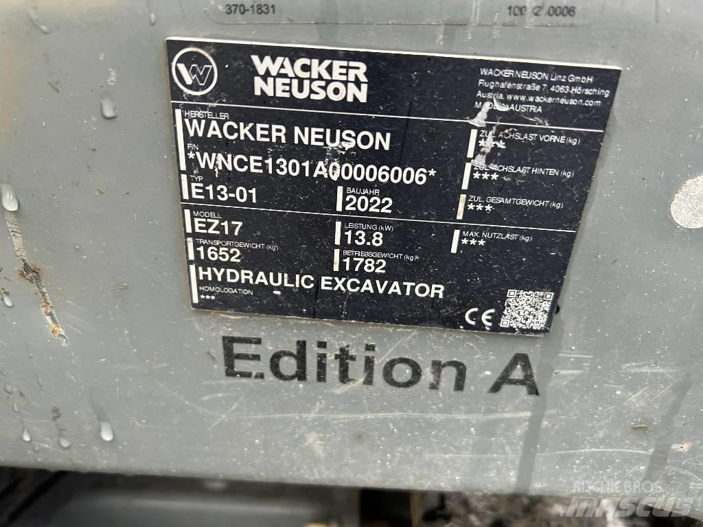 Wacker Neuson EZ17 履带挖掘机